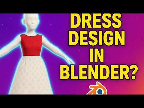 ”Blender fashion design tutorial|realistic Blouse &Skirt step by step"