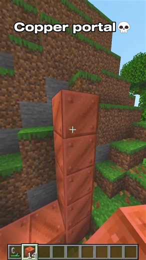 Copper portals are crazy💀 #minecraft
