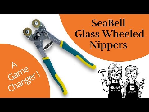 SeaBell Glass Wheeled Nipper | Mosaic Glass Cutting Tool | Demonstration & Review