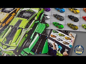 The unreleased prototypes of the LEGO Technic 42115 Lamborghini Sián + color variations