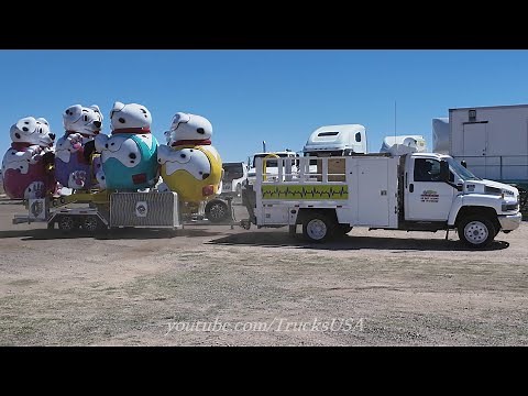 Carnival truck drivers and workers come to Arizona, Truck Spotting USA