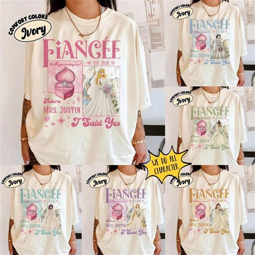 Disneyland Future. Mrs Princess Shirt, Princess Bride Shirt, Disneyland Bachelorette Party Shirt, Newly Engaged Gift, Just Married Shirt - Etsy
