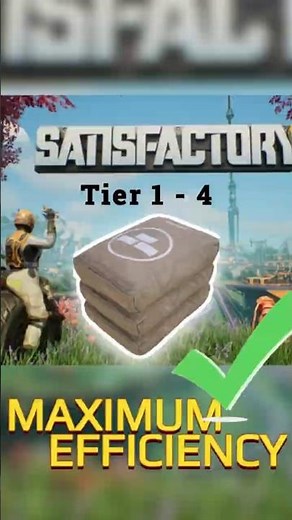 Tier 1-4 Concrete #satisfactory #tipsandtricks #MaximumEfficency!