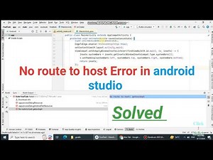 No route to host error in android studio