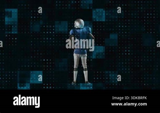 American football player celebrates victory in the stadium, raising arms triumphantly under dramatic lights. A powerful moment of triumph, excitement, and team spirit after a hard-fought game.