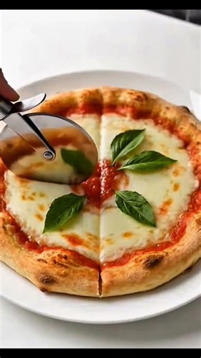 Cutting a slice of a cheese pizza #pizza #cheese #pizzalover #pizzatime