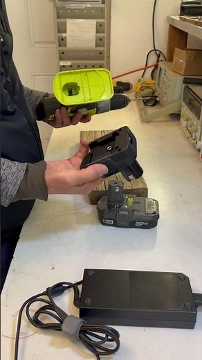 use a converter allow you to use ac adapter to work with Ryobi 18V cordless drill directly.