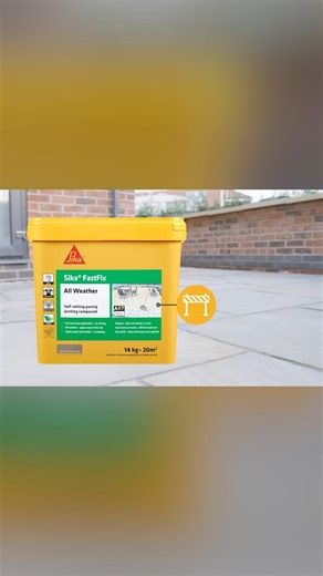 U našem novom reel-u otkrijte kako da lako i brzo, korak po korak koristite Sika FastFix® All Weather – samoočvršćavajuću masu za fugovanje pločnika! 👌 part 3 | Sika Srbija