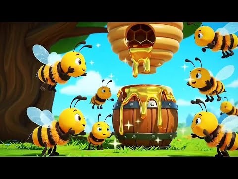 🎵 Buzzing Fun: The Ultimate Honey Bee Song for Kids! | Nursery Rhymes Sing-Along 🎶🐝
