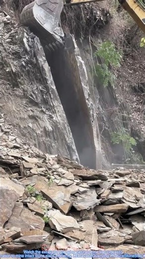 Excavator | Natural Stone Slab Quarrying