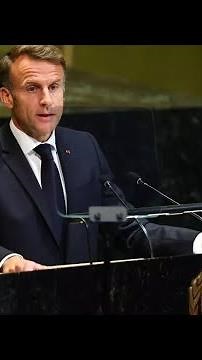 Emmanuel Macron : "Je déclare que la France reconnait aujourd'hui l'Etat de Palestine" - ONU