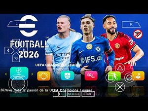 eFootball PES 2026 PPSSPP Android Offline Full Update UCL & League Kits 2026/27 Season 4K Graphics