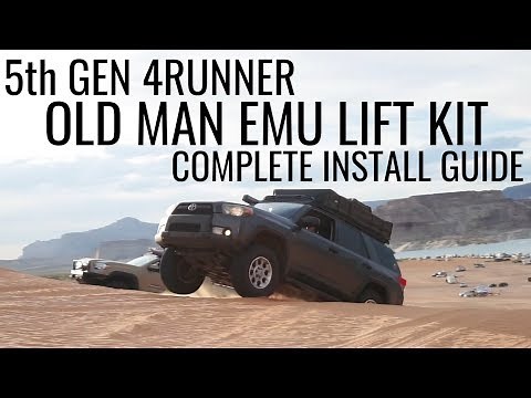 5th Gen 4Runner Old Man Emu lift install guide