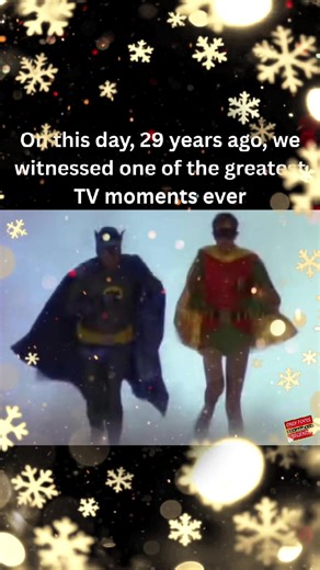 The episode Heroes and Villains aired on TV 29 years ago on Christmas evening. The Batman and Robin scene was pure comedy genius 😂👏🏻