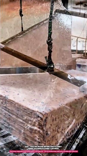 Traditional Handmade Paper Making Frame System Using 600 × 900 mm Wooden Mould and Deckle