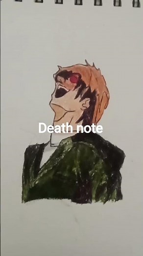 death Note light yagami laugh drawing
