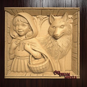 CNC Router Carving File | STL File for Cnc | Vcarve | Aspire | Easel Pro | File for CNC | Carbide Create Pro | Little Riding Hood | Wolf - Etsy Australia