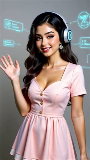 Kawaii Anime AI Bot Girl 🤖✨ | Futuristic Virtual Assistant with Pastel Glow | 4K Animation