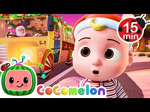 Bus Driver SANTA?! Christmas on Wheels! | CoComelon Nursery Rhymes & Songs | Kids Learning