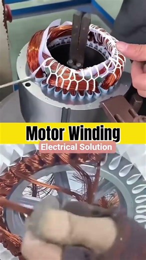 Motor Winding #technology #electrical #industrialelectrician #electricalengineering