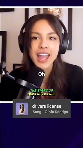 The Story of 'Drivers License' by Olivia Rodrigo #oliviarodrigo
