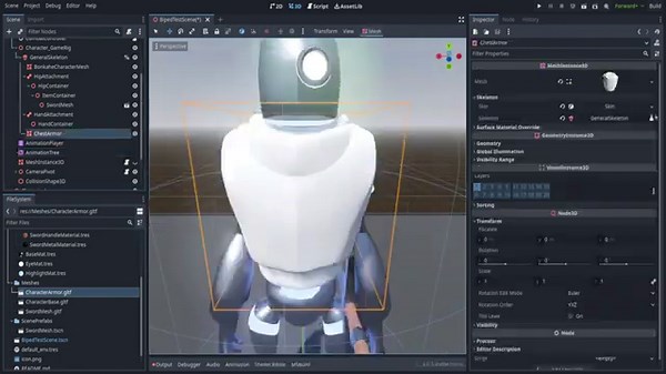 A Tutorial on how to make Equipable Armor for a 3D Character - (Part of a larger character Animation Series, Github in Description of Video)