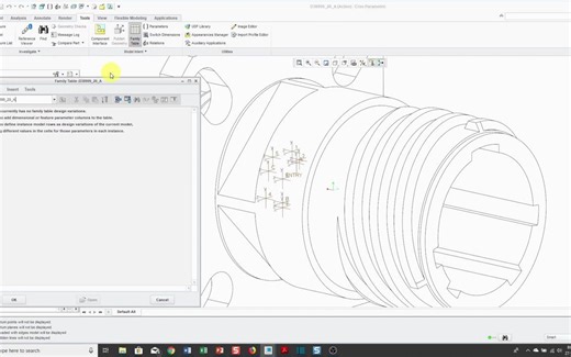 7-Creo Parametric - Cabling Connector Family Table _ Tutorial