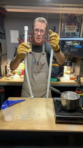 How to make perfect curves in PVC - using hot sand! #shorts