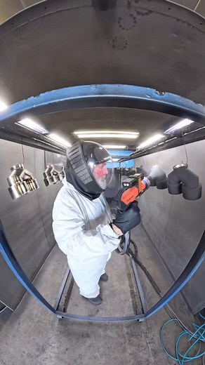 Scott Coates on Instagram: "Enjoying my Air3 powered respirator from @microclimateofficial Laying down some Night Fury from @prismaticpowders Electron Series 3 E-coat Master from @firstinfinishing.us . No issues with faraday areas thanks to our Supercharged Hose Barb and Faraday Reaper Nozzle. #InnovateToDominate #reels #viral #trending #powdercoat #powdercoating #powdercoatedwheels #coatingsbycoates #powdercoatinggoat #bestpowdercoatingtools #powdercoatingtools #powdercoattools #vacuumtools #el