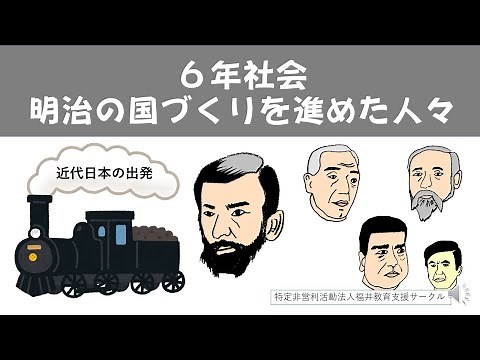 ６年社会 明治の国づくりを進めた人々