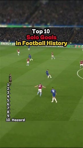 Top 10 Solo Goals in Football History Revealed