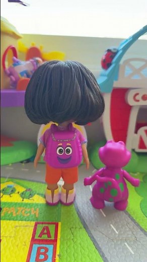 Dora and barney joining #shortsviral #fun #satisfying