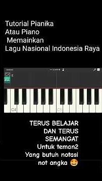 Tutorial Pianika/ Piano Memainkan Lagu Nasional Indonesia Raya / Cipt .W.R Soepratman#music