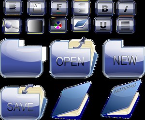 Download Blue, Folder, Glossy. Royalty-Free Vector Graphic