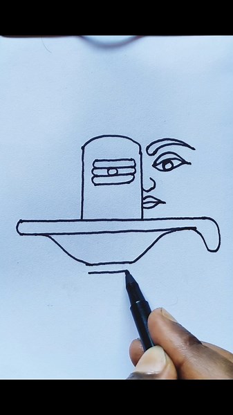 God Mahadev drawing easy #mahadev #art #artist #viral #trending #ytshorts #sketch #painting #shorts