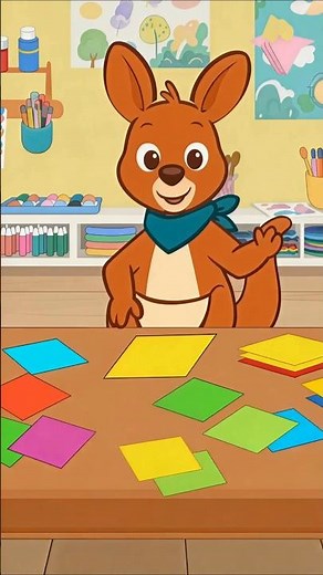 Origami for Kids 📄 Fun Paper Folding | Kangaroo Pino #kangaroopino #kidslearning #animation