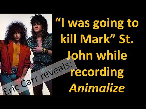 Eric Carr reveals: Mark St. John was "arrogant" in the studio