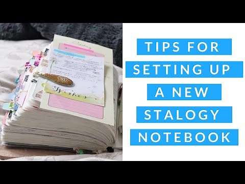 TIPS for Setting up a New Planner: A Stalogy or any blank notebook!