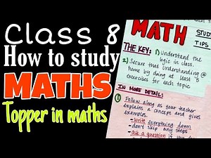 How to study maths class 8th | maths tips class 8 | hamari kaksha