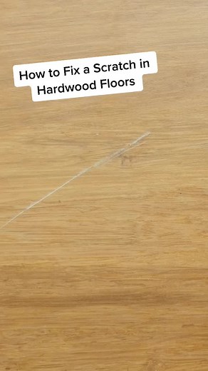 How to Fix Various Size Scratches in Hardwood Floors #hardwoodfloor #learnontiktok #tiktokpartner