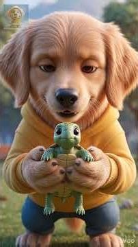 Puppy dog Charlie Saves a Baby Turtle on the Beach #puppydog #dogadventure #AnimalRescue #animation