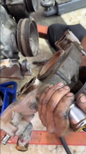 Chevrolet Water Pump Assembly Removed #water #automobile #automotivetools #mechanic