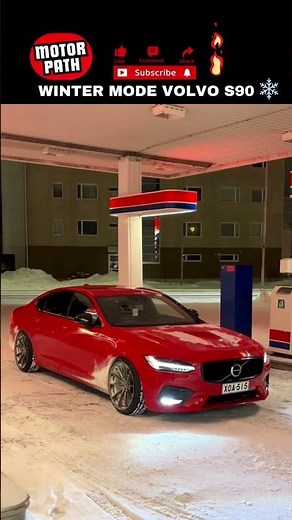 -20°C in a VOLVO S90 | R-Design & BC Racing Suspension #volvo #volvos90 #s90 #freezingweather