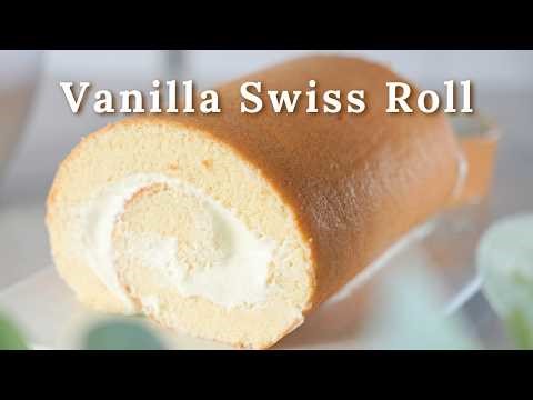 The Secret to a Soft, Crack-Free Vanilla Swiss Roll