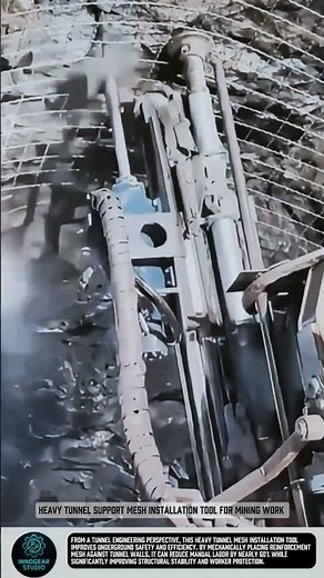 Heavy Tunnel Support Mesh Installation Tool for Mining Work #tools