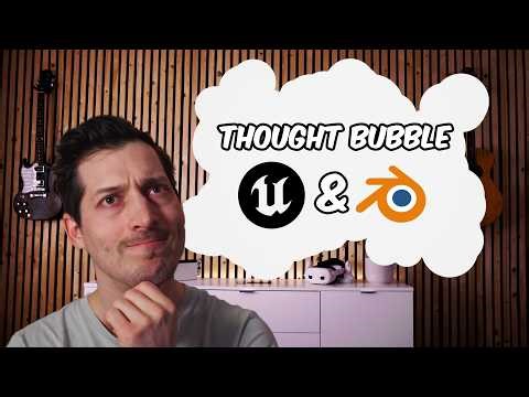 How to Create a Cartoon Thought Bubble Effect in Unreal Engine 5 & Blender (EASY)