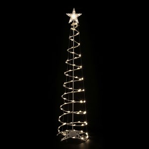 Northlight LED Lighted Spiral Outdoor Christmas Tree - 6' - Warm White Lights