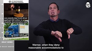 26K views · 1.2K reactions | Jury awards deaf truck driver applicant $36 million in disability discrimination case Transcript: | The Daily Moth | Facebook