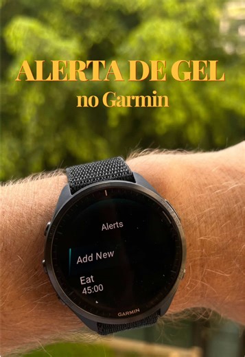 Configurar Garmin Forerunner para Alertas de Gel