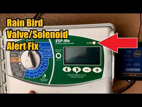Rain Bird sprinkler irrigation valve solenoid fix